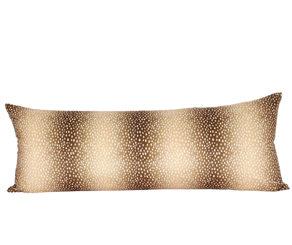 Fawn Beige Antelope Print Pillow| Luxury Fawn Beige Antelope Print Covers