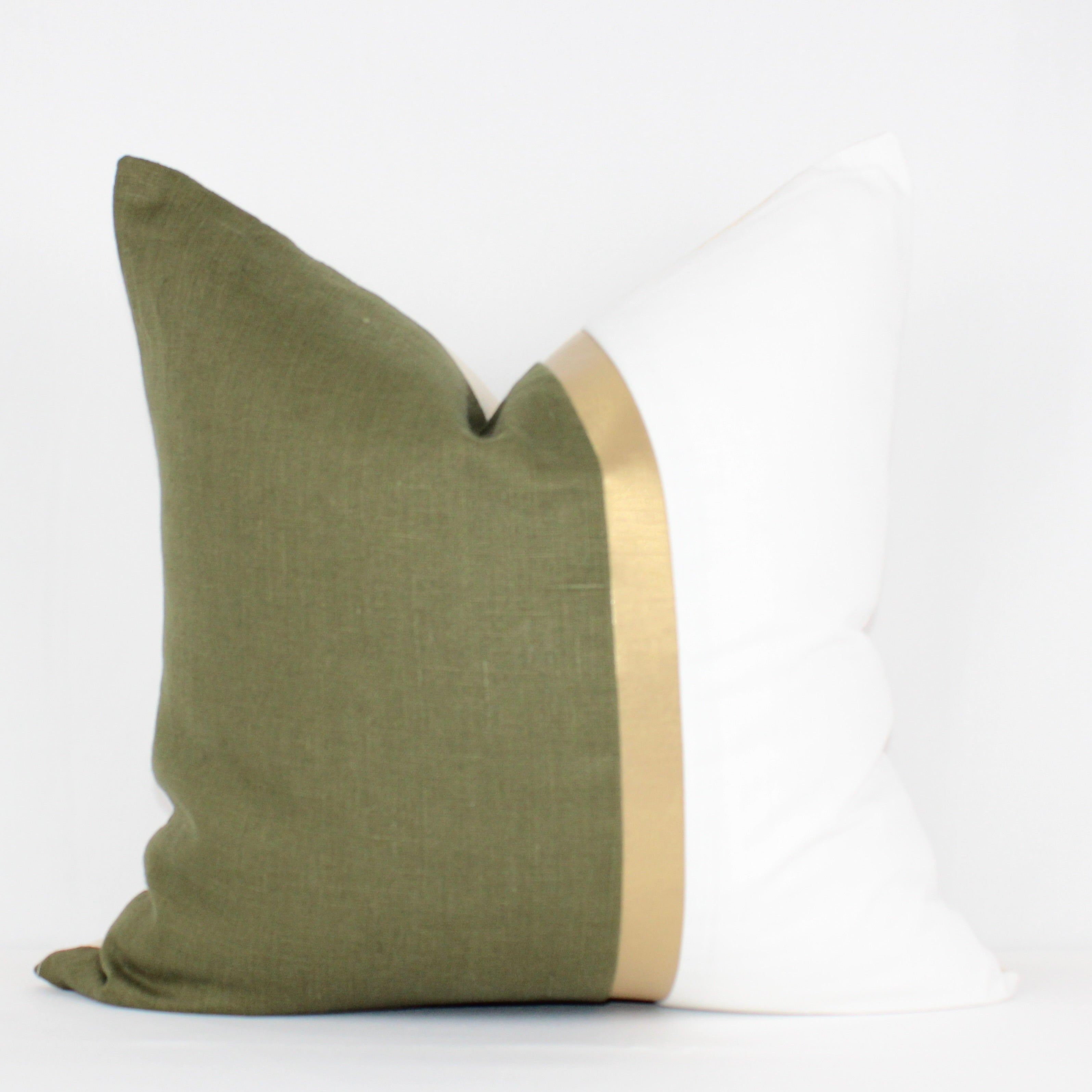 Moss Linen Cover Pillows