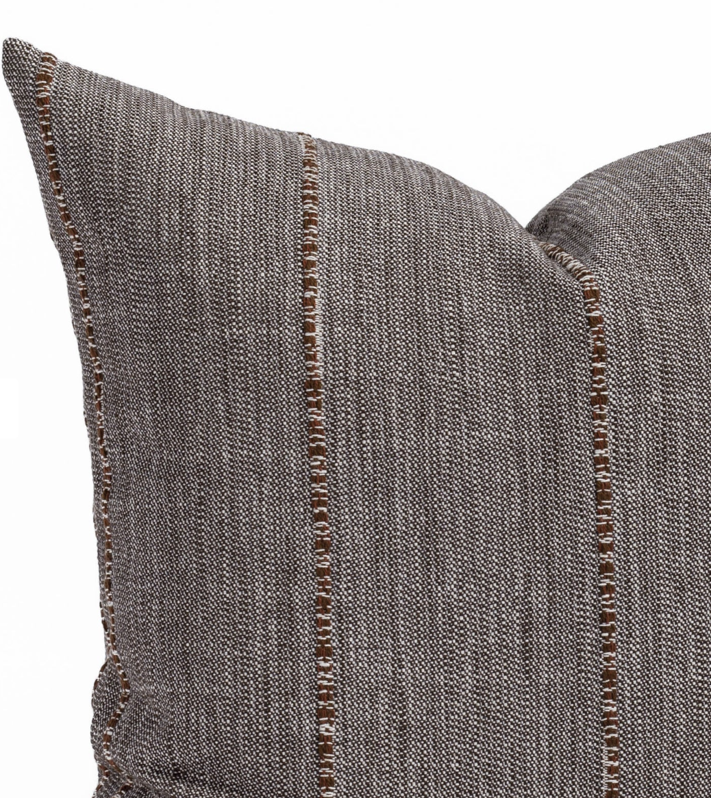 Brown Striped Linen