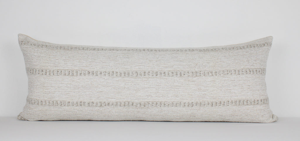 Beige Striped Lumbar