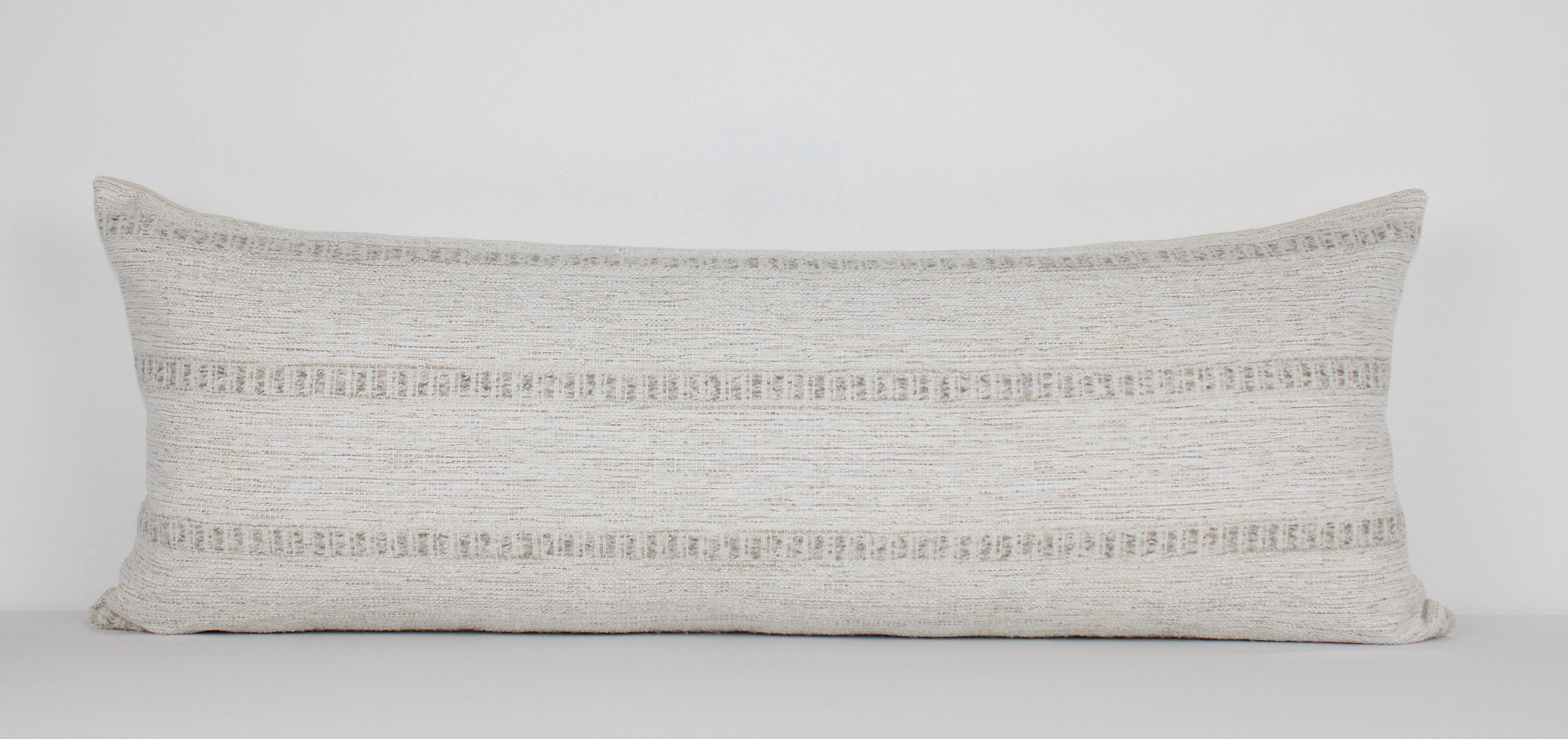 Beige Striped Lumbar