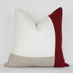 Colorblock Red Cover Pillow