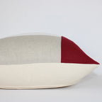 Colorblock Red Cover Pillow
