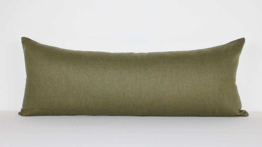 Moss Linen Extra Large Lumbar