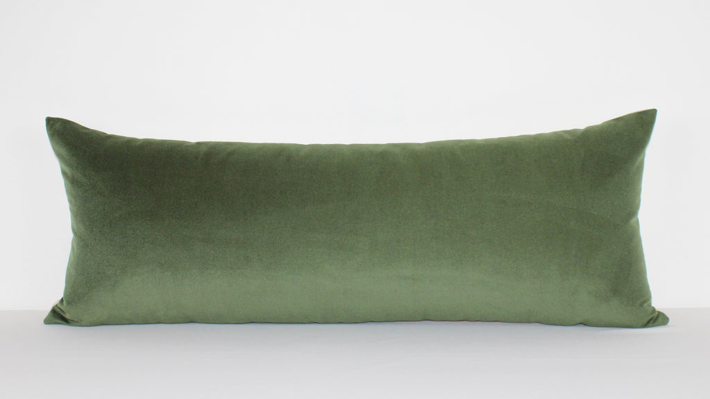 Green Velvet Extra Large Lumbar
