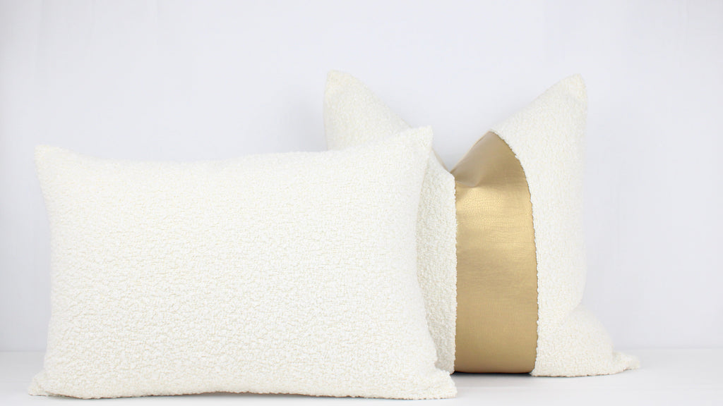 Coco Boucle With Faux Gold Leather