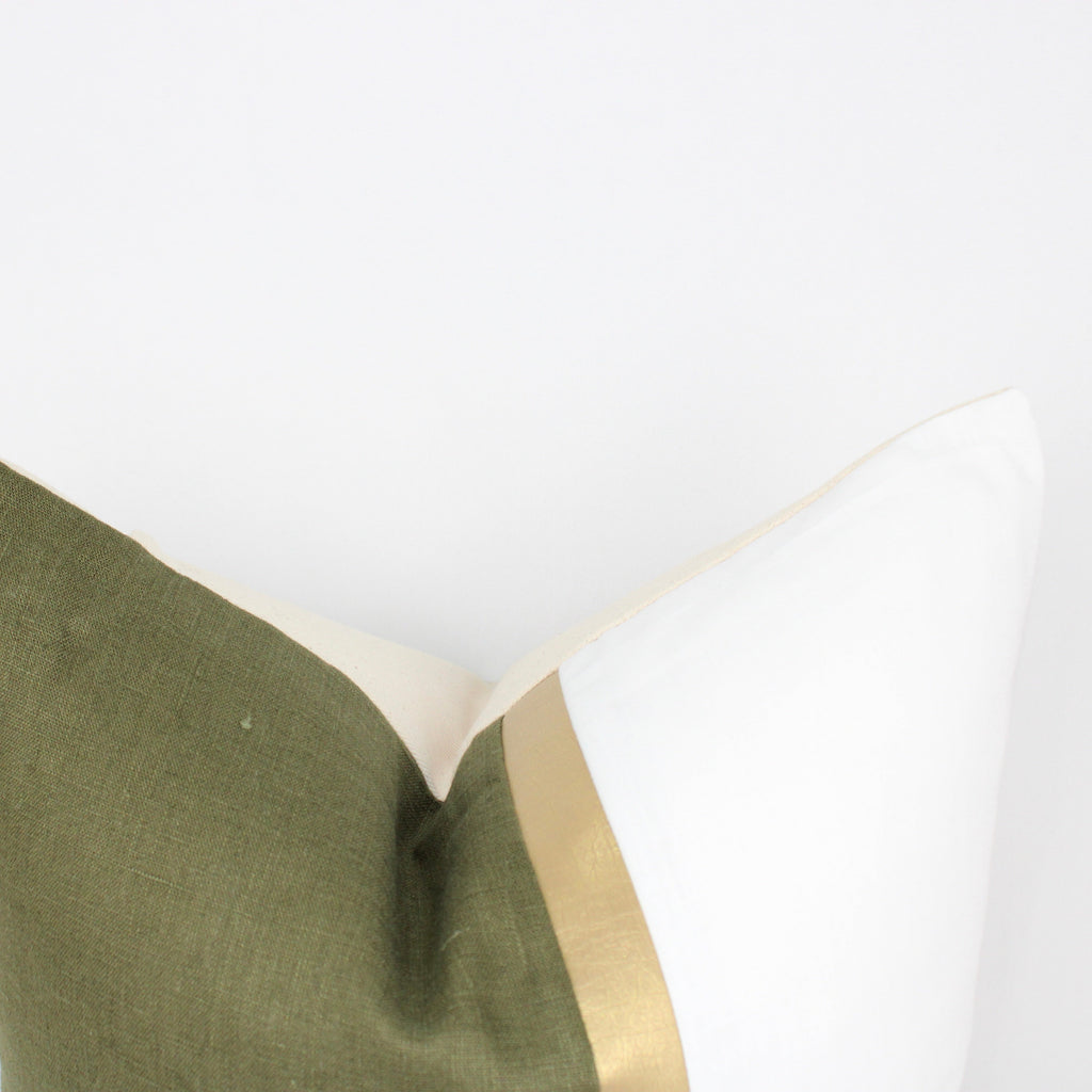 Moss Linen Cover Pillows