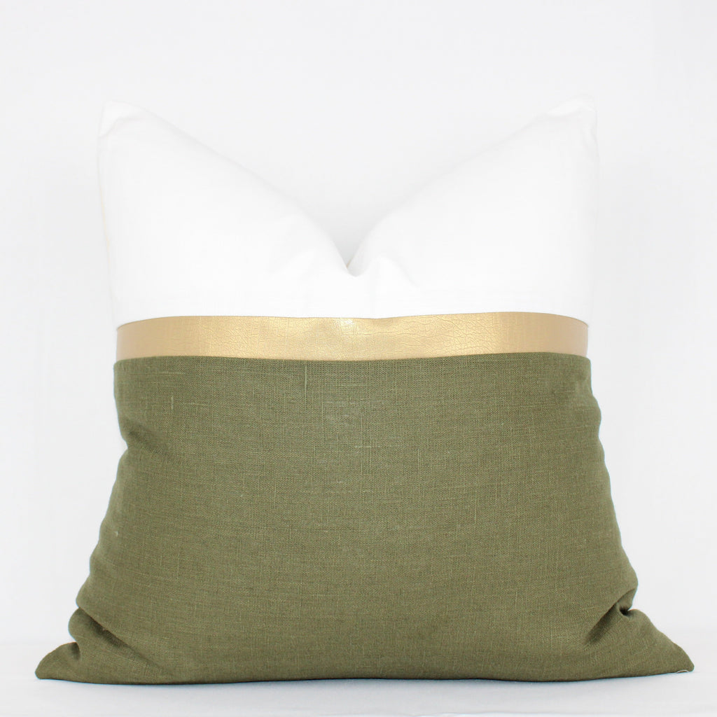 Moss Linen Cover Pillows