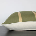 Elegant Green Moss with Faux Gold Leather