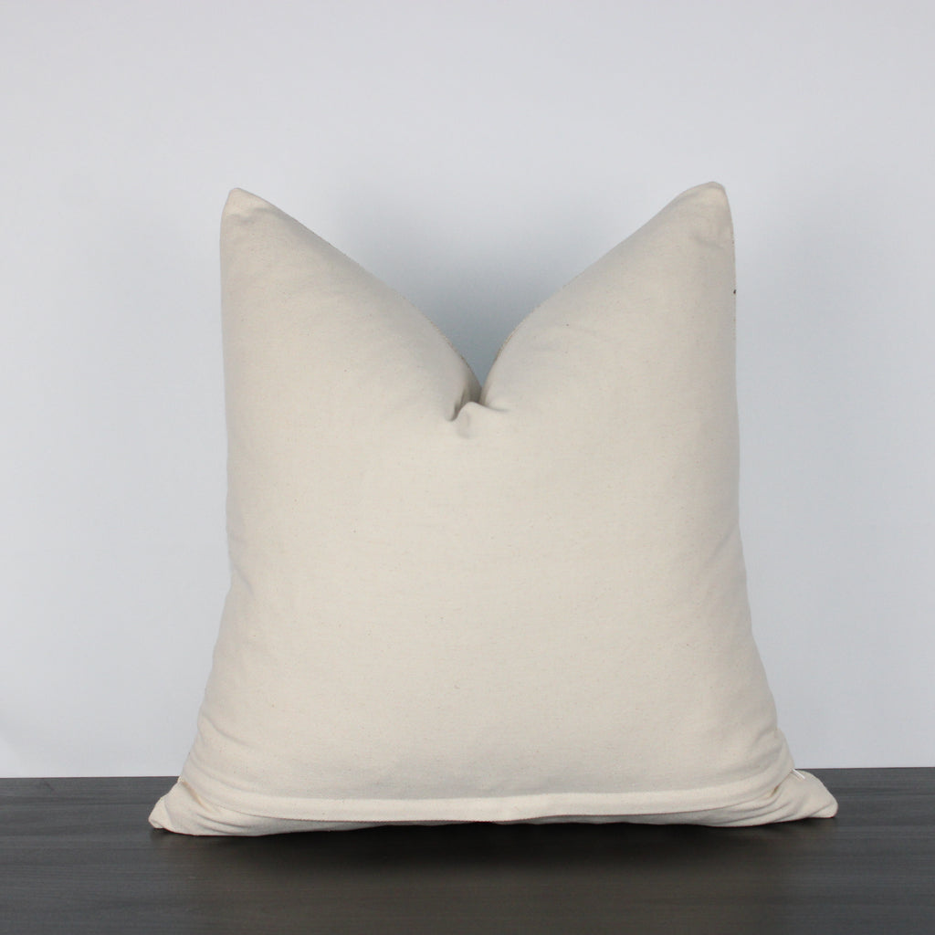 Black and White Gold Stripe Throw Pillow