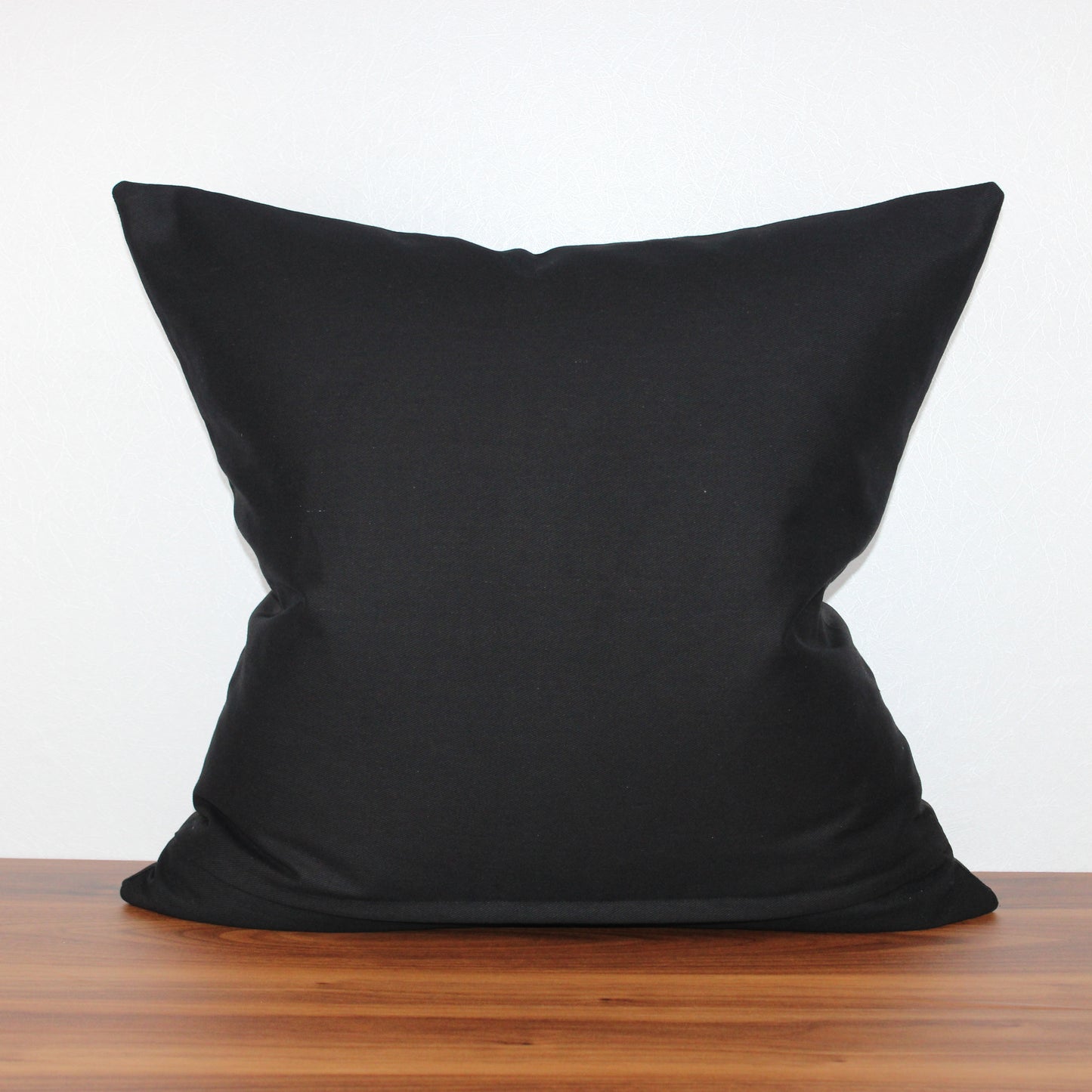 Modern Black Pillow Cover with Gold Center Stripe