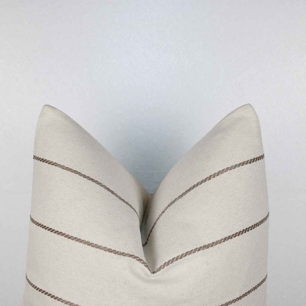 Ivory Woven Striped Cover