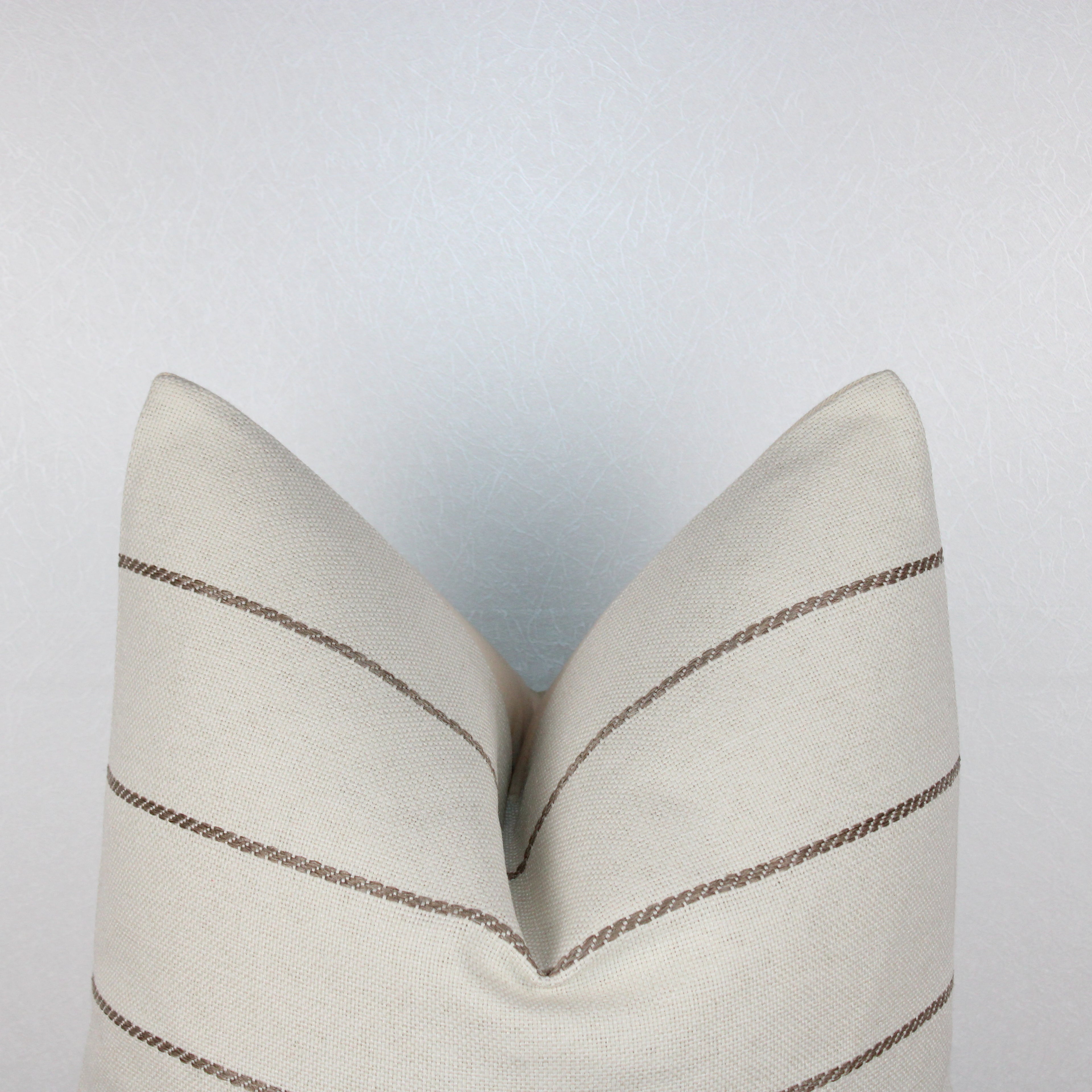 Ivory Woven Striped Cover