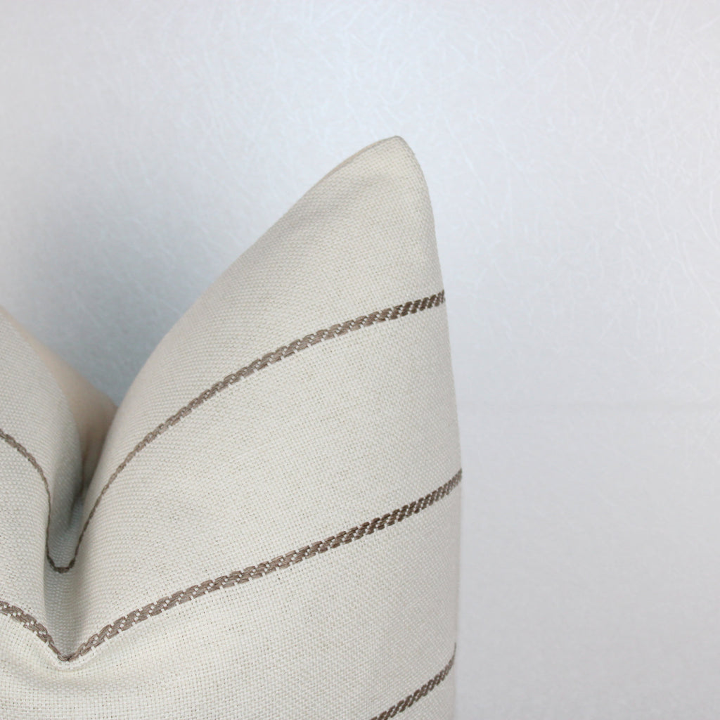 Ivory Woven Striped Cover