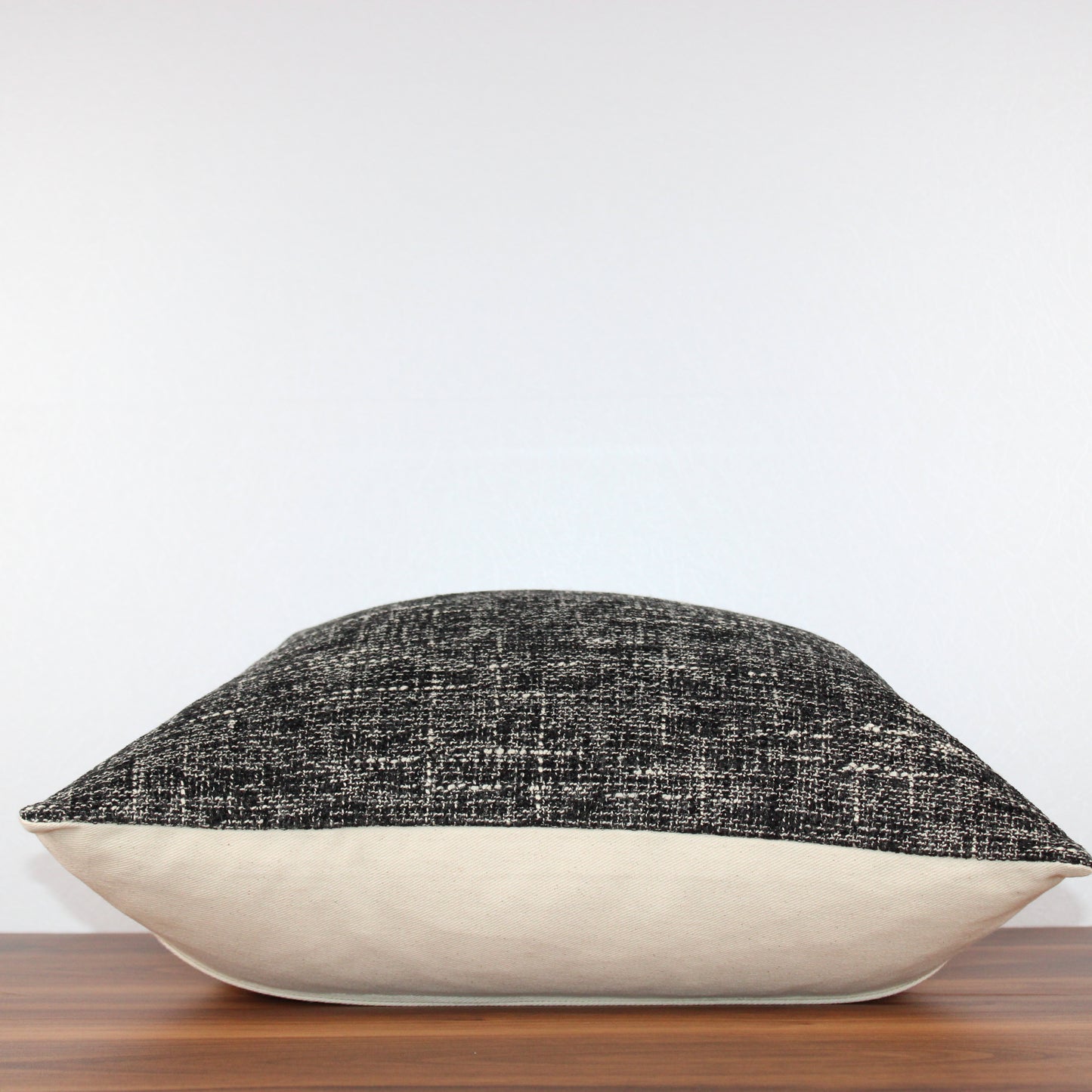 Charcoal & Cream Cover Pillow