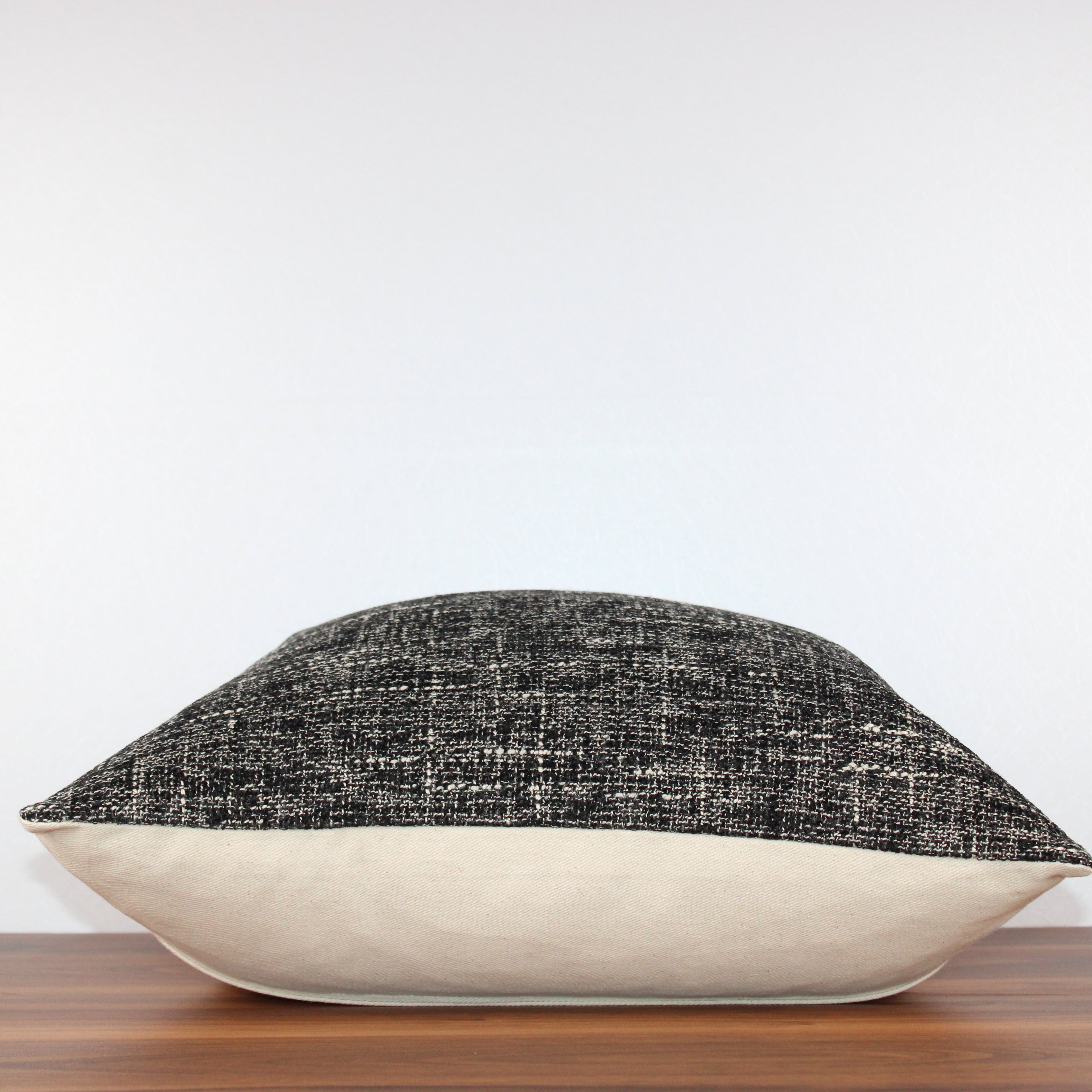 Charcoal & Cream Cover Pillow