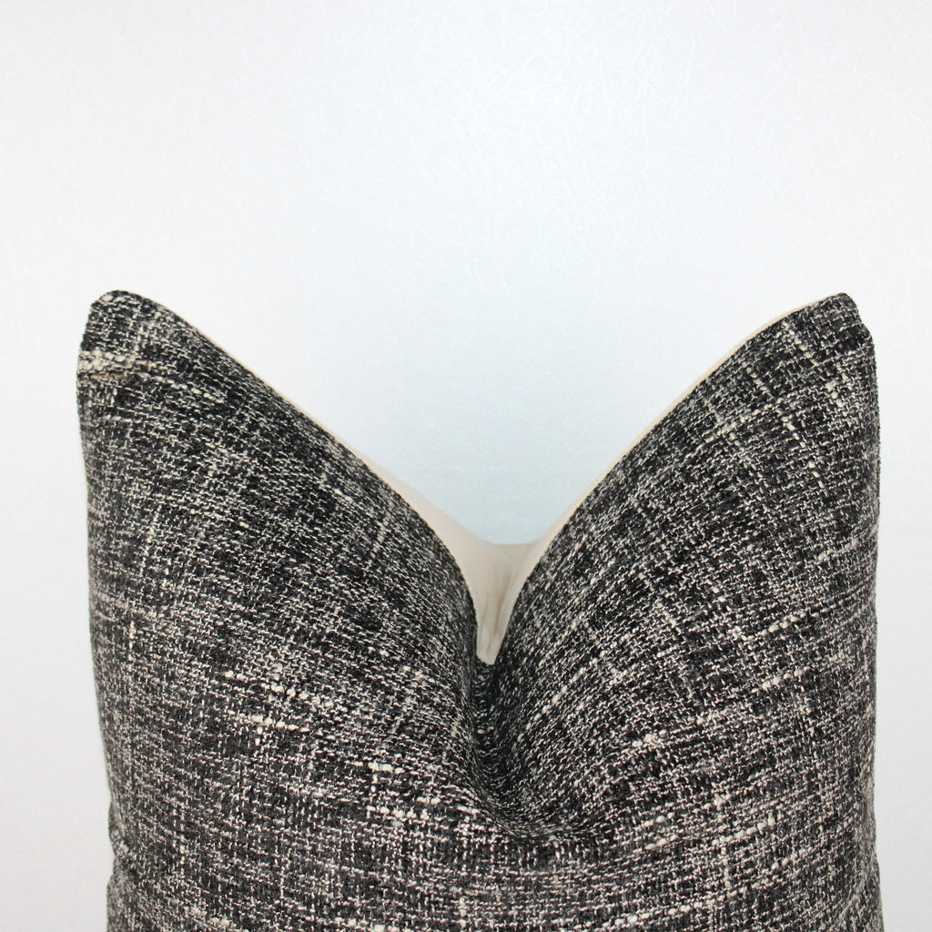 Charcoal & Cream Cover Pillow