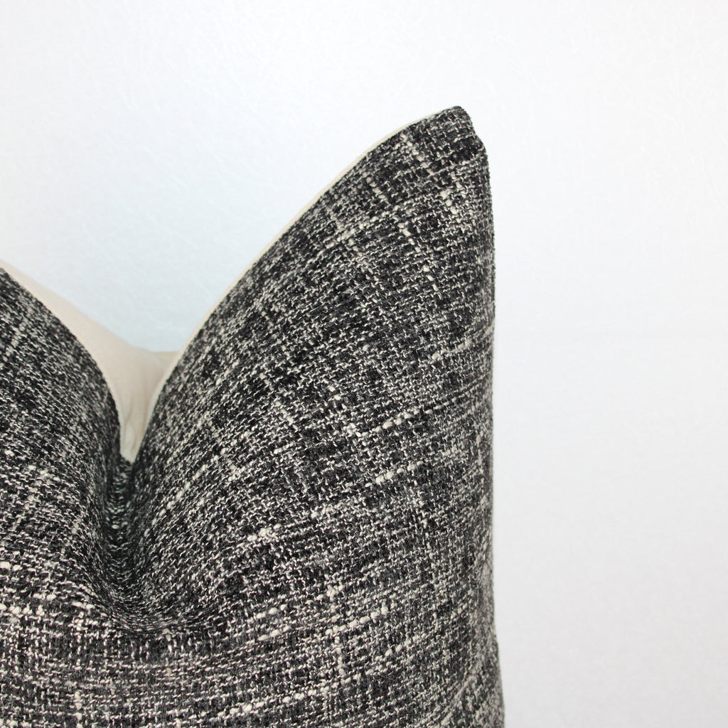 Charcoal & Cream Cover Pillow
