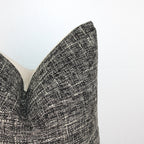 Charcoal & Cream Cover Pillow