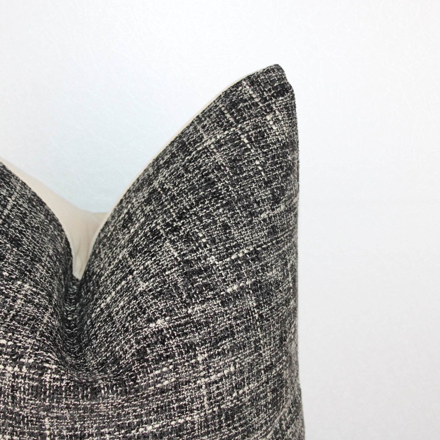 Charcoal & Cream Cover Pillow