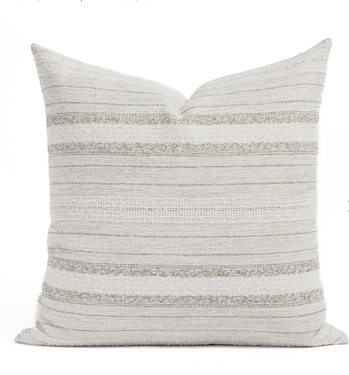 Neutral Striped Pillow