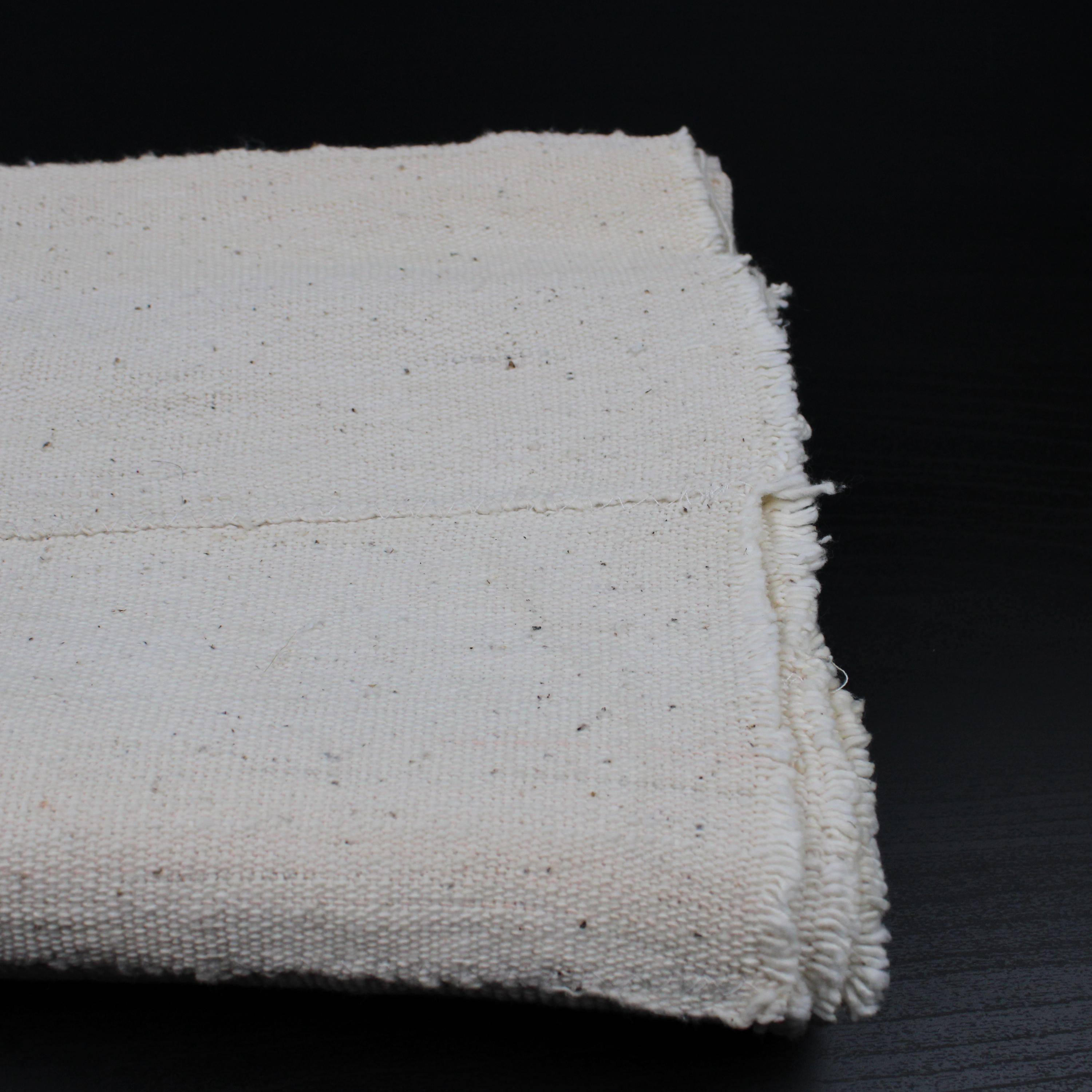 White African Mudcloth Fabric, Handwoven Natural Cotton