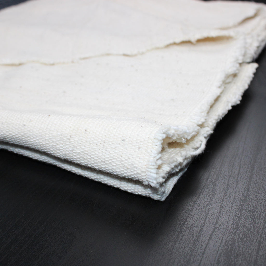 White African Mudcloth Fabric, Handwoven Natural Cotton