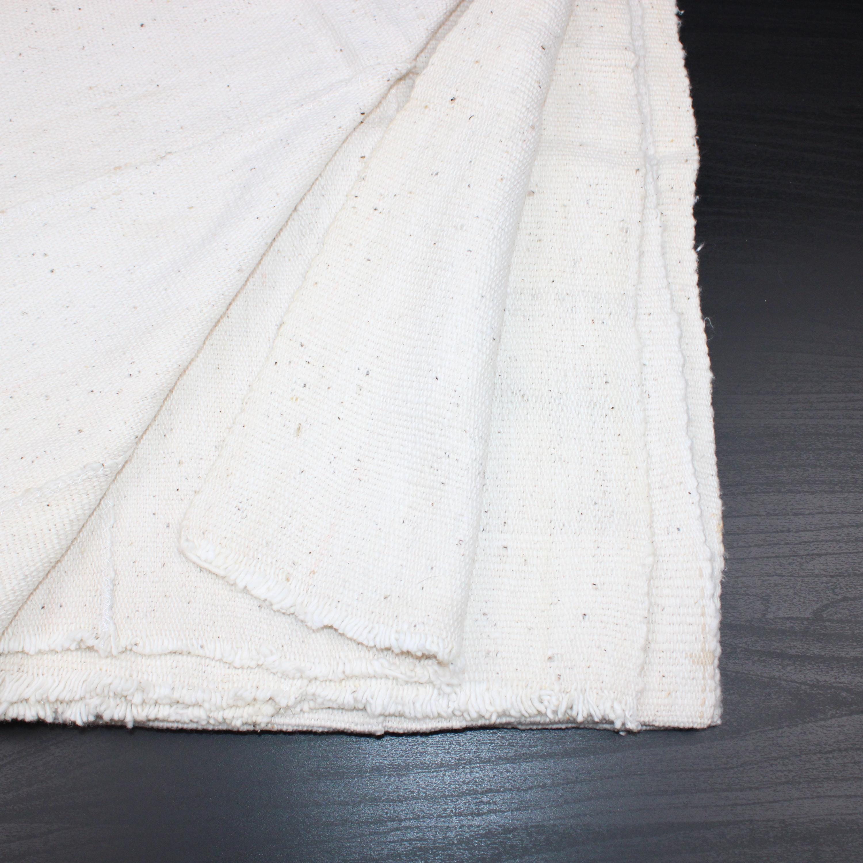 White African Mudcloth Fabric, Handwoven Natural Cotton